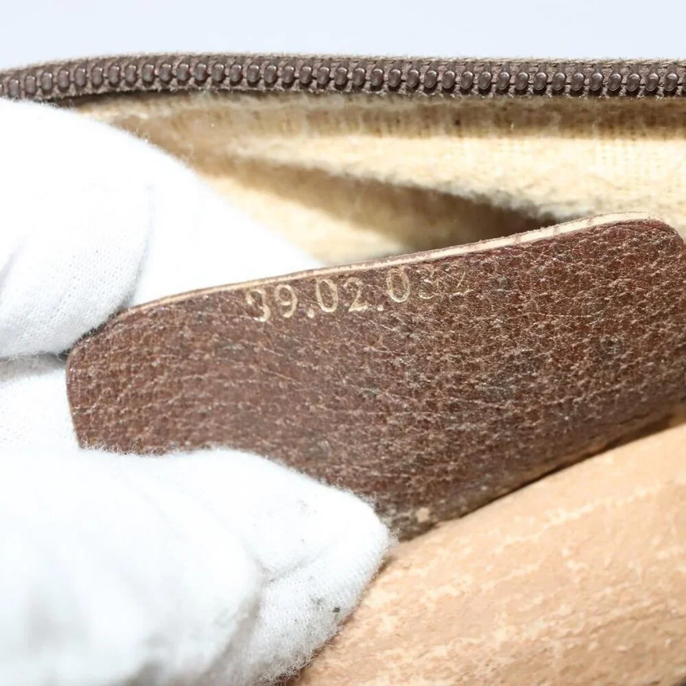 Authentic GUCCI GG Supreme Web Sherry Line Bag PVC Beige Gold Red 89 02 032 - Picture 4 of 16